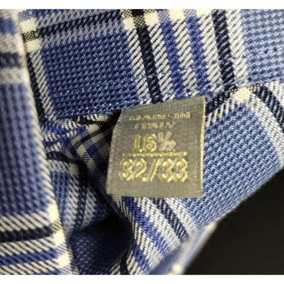 IKE BEHAR NY Neiman Marcus Blue Button Down Long Sleeve Shirt Size 32/33 SKU2292 - Picture 8 of 9